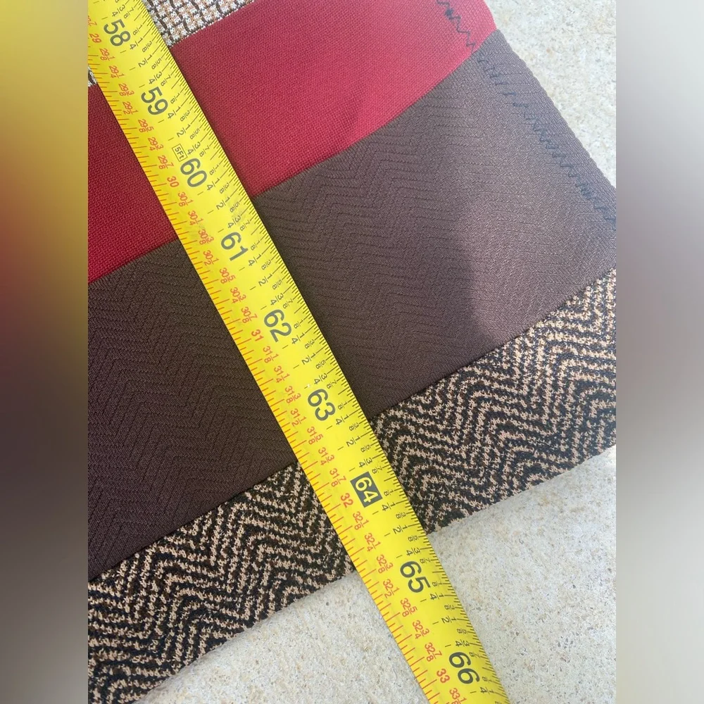 Vintage Men’s Suits Colorful Patchwork Quilt Blanket 65”/88” approx